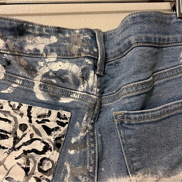 Upcycled Old Navy Super Skinny Mid Rise Jeans Women’s 10 - Picture 11 of 16